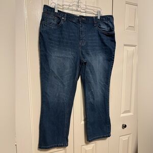 George &Martha straight leg boyfriend crop jeans